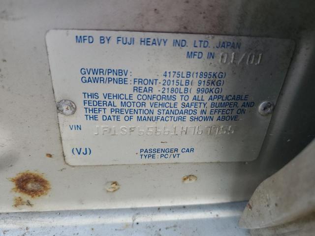 JF1SF65661H767755 - 2001 SUBARU FORESTER S 银色 照片 13