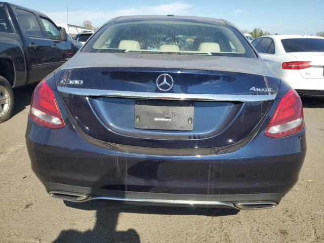 55SWF4KB6JU267806 - 2018 MERCEDES-BENZ C 300 4MATIC BLACK photo 6