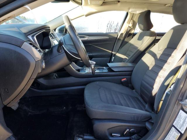 3FA6P0LU2KR104860 - 2019 FORD FUSION SE GRAY photo 7