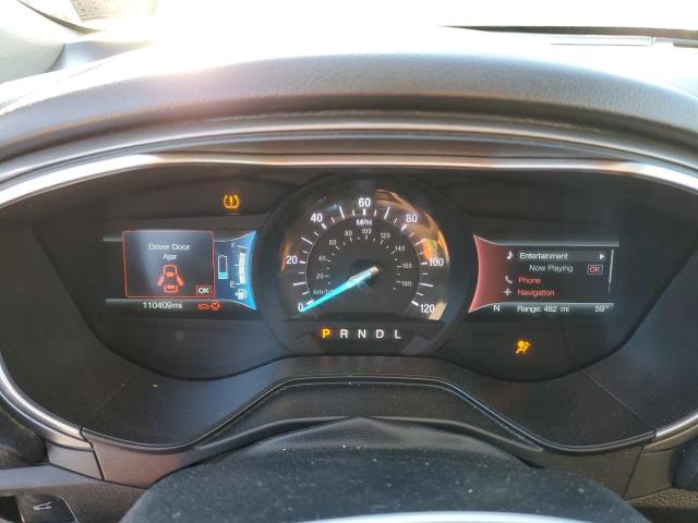 3FA6P0LU2KR104860 - 2019 FORD FUSION SE GRAY photo 9