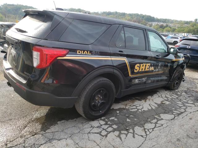 1FM5K8AB9MGB53919 - 2021 FORD EXPLORER POLICE INTERCEPTOR Czarny zdjęcie 3
