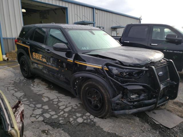 1FM5K8AB9MGB53919 - 2021 FORD EXPLORER POLICE INTERCEPTOR Czarny zdjęcie 4