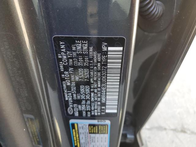 KM8R44HE3LU063072 - 2020 HYUNDAI PALISADE C SEL GRAY photo 13