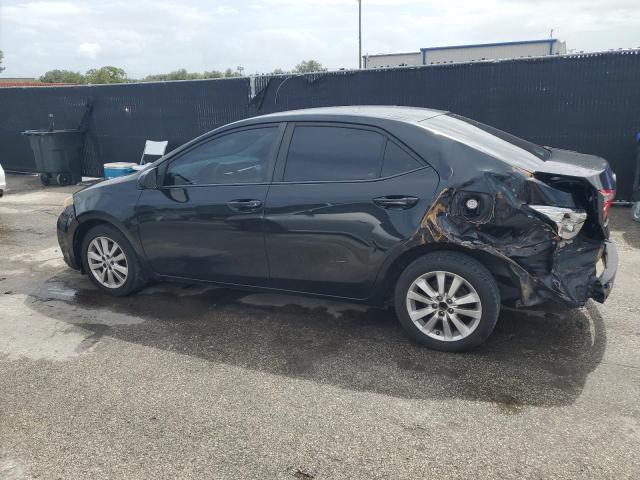 2T1BURHE5FC237664 - 2015 TOYOTA COROLLA L BLACK photo 2