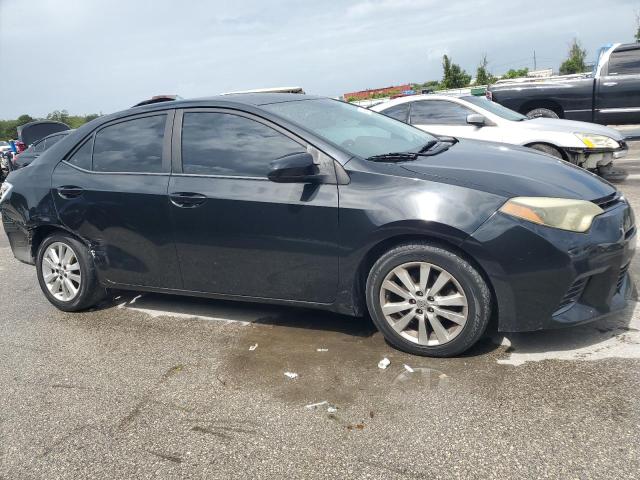 2T1BURHE5FC237664 - 2015 TOYOTA COROLLA L BLACK photo 4