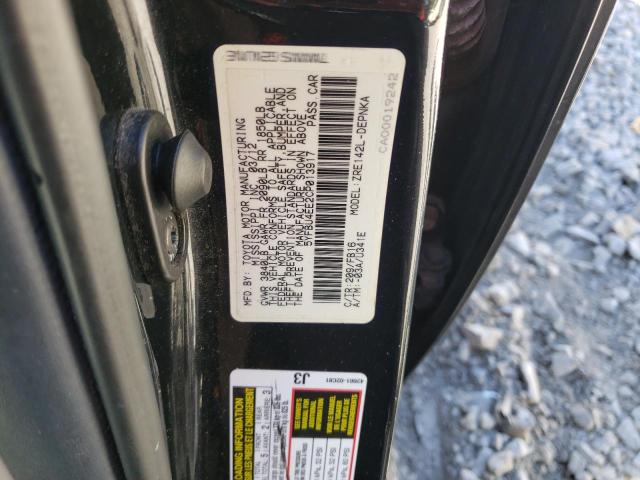 5YFBU4EE2CP013917 - 2012 TOYOTA COROLLA BASE Schwarz Foto 12