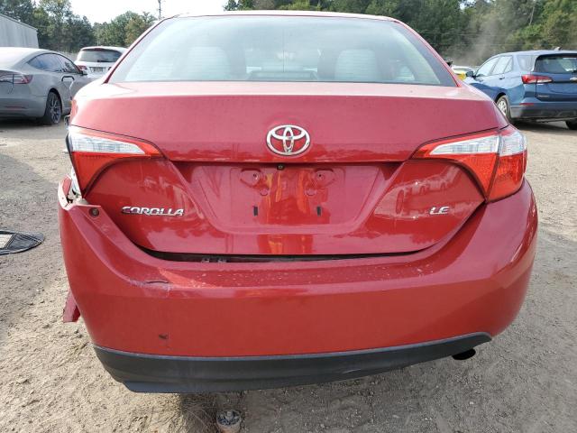 2T1BURHEXFC317607 - 2015 TOYOTA COROLLA L 红色 照片 6