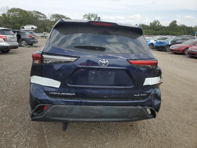 5TDHZRBH7MS085549 - 2021 TOYOTA HIGHLANDER XLE Niebieski zdjęcie 6