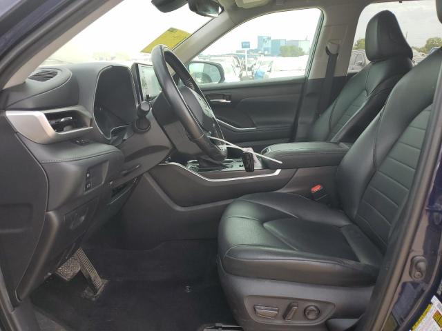 5TDHZRBH7MS085549 - 2021 TOYOTA HIGHLANDER XLE Niebieski zdjęcie 7