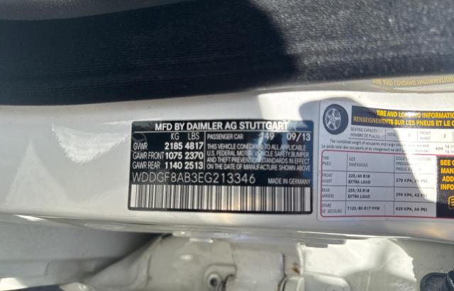 WDDGF8AB3EG213346 - 2014 MERCEDES-BENZ C 300 4MATIC WHITE photo 10