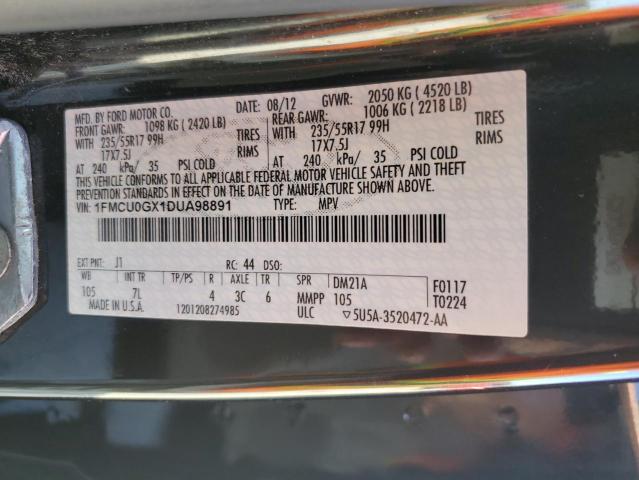 1FMCU0GX1DUA98891 - 2013 FORD ESCAPE SE ყავისფერი ფოტო 14