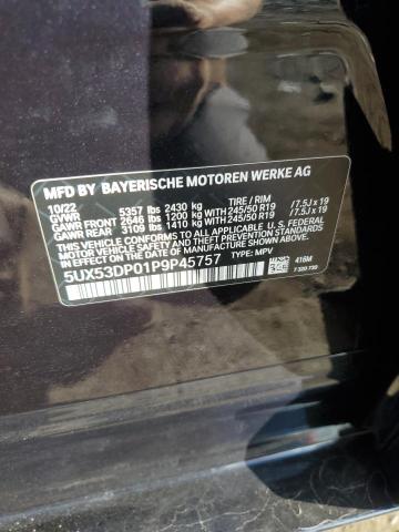 5UX53DP01P9P45757 - 2023 BMW X3 XDRIVE30I BLACK photo 14