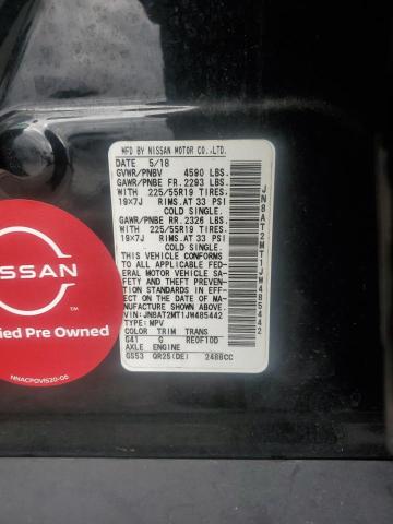 JN8AT2MT1JW485442 - 2018 NISSAN ROGUE S BLACK photo 13