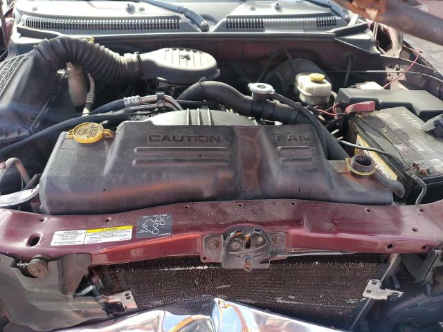 1B7HL48X62S662174 - 2002 DODGE DAKOTA QUAD SLT RED photo 11