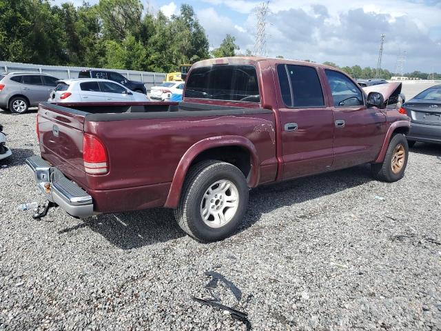 1B7HL48X62S662174 - 2002 DODGE DAKOTA QUAD SLT RED photo 3