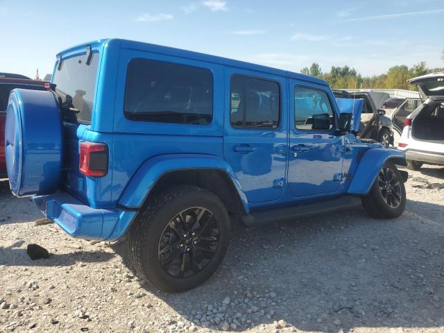 1C4HJXEN4PW667027 - 2023 JEEP WRANGLER SAHARA BLUE photo 3