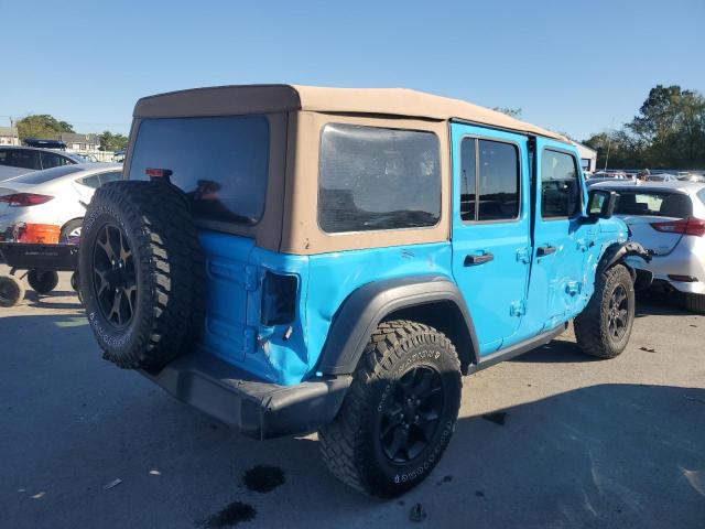 1C4HJXDN9MW644419 - 2021 JEEP WRANGLER U SPORT BLUE photo 3