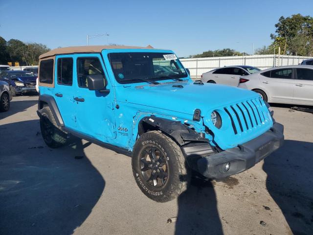 1C4HJXDN9MW644419 - 2021 JEEP WRANGLER U SPORT BLUE photo 4