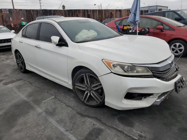 1HGCR2F54HA036573 - 2017 HONDA ACCORD SPORT WHITE photo 4
