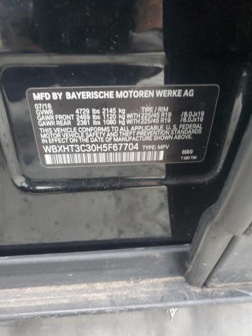 WBXHT3C30H5F67704 - 2017 BMW X1 XDRIVE28I შავი ფოტო 13