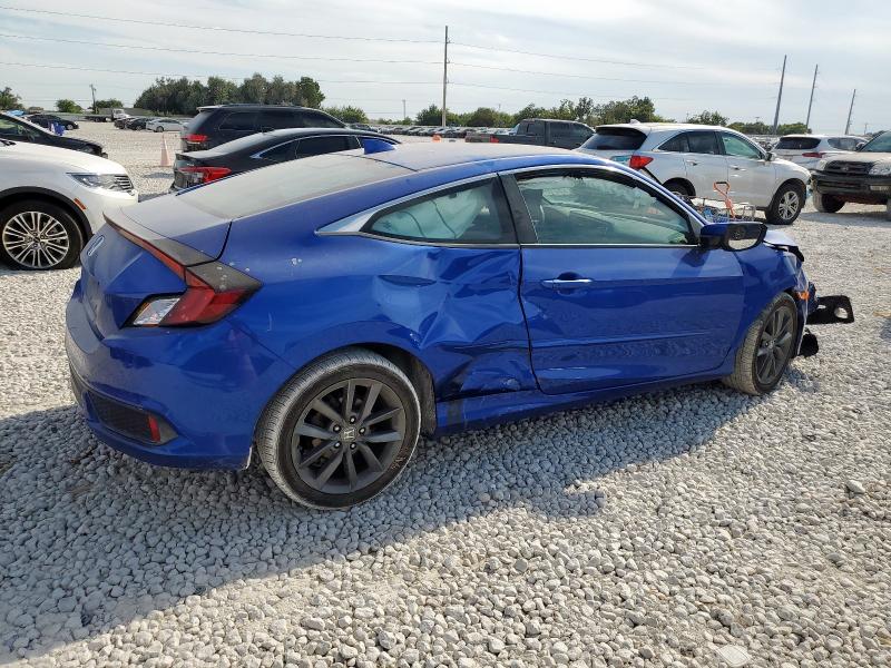 2HGFC3B37KH351210 - 2019 HONDA CIVIC EX ლურჯი ფოტო 3