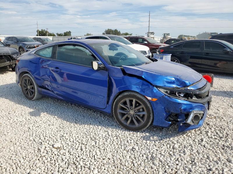 2HGFC3B37KH351210 - 2019 HONDA CIVIC EX ლურჯი ფოტო 4