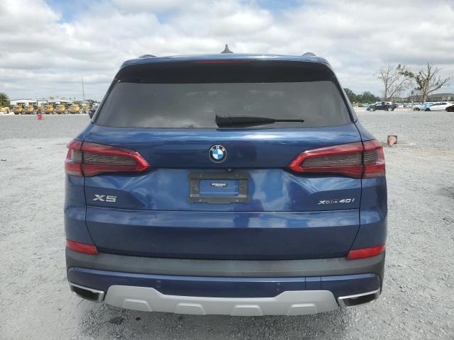 5UXCR6C50KLK89524 - 2019 BMW X5 XDRIVE40I BLUE photo 6
