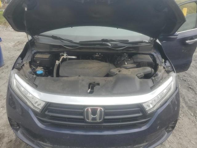 5FNRL6H81MB032104 - 2021 HONDA ODYSSEY TOURING Bleu photo 12