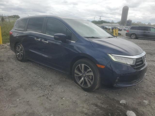 5FNRL6H81MB032104 - 2021 HONDA ODYSSEY TOURING Bleu photo 4