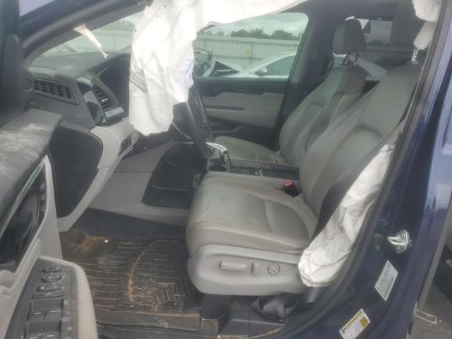 5FNRL6H81MB032104 - 2021 HONDA ODYSSEY TOURING Bleu photo 7
