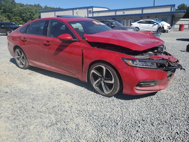 1HGCV2F37JA039273 - 2018 HONDA ACCORD SPORT Կարմիր լուսանկար 4