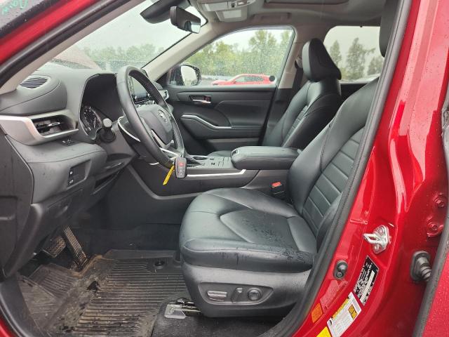 5TDHZRBHXNS171732 - 2022 TOYOTA HIGHLANDER XLE Bordeaux photo 7