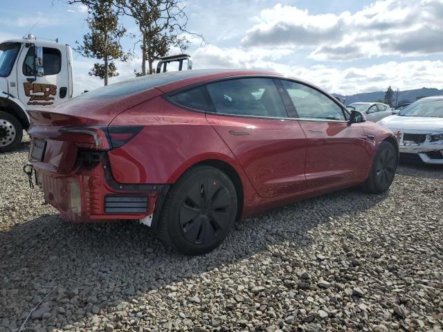 5YJ3E1EA5RF738445 - 2024 TESLA MODEL 3 RED photo 3
