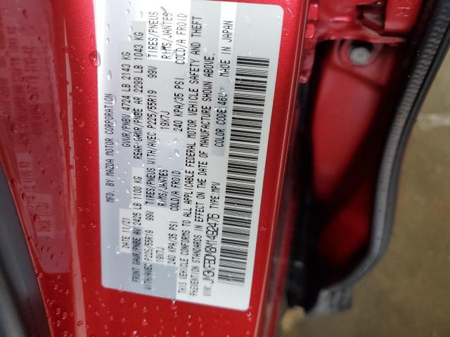 JM3KFBDM8M1492476 - 2021 MAZDA CX-5 GRAND TOURING RED photo 13