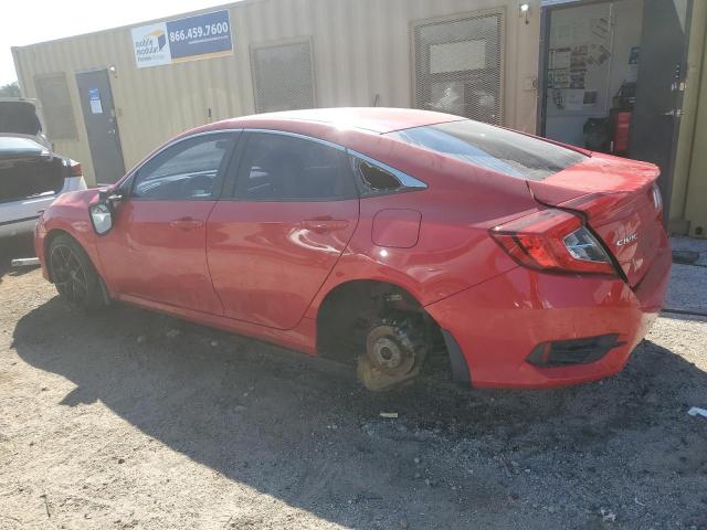2HGFC2F65KH606080 - 2019 HONDA CIVIC LX RED photo 2