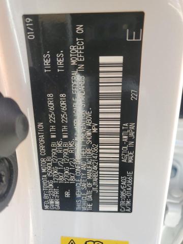 JTJYARBZ4K2147362 - 2019 LEXUS NX 300 BASE Սպիտակ լուսանկար 13