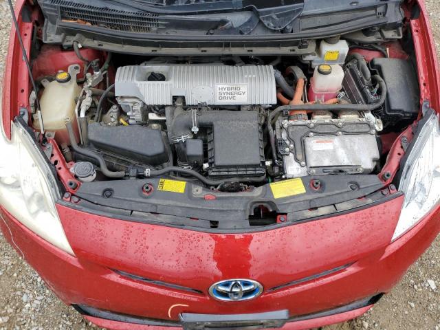 JTDKN3DU4C5463176 - 2012 TOYOTA PRIUS 红色 照片 11