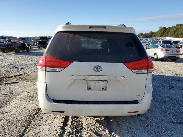 5TDKK3DCXBS136354 - 2011 TOYOTA SIENNA LE WHITE photo 6