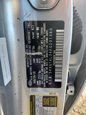 5XXGT4L34KG291980 - 2019 KIA OPTIMA LX 银色 照片 12