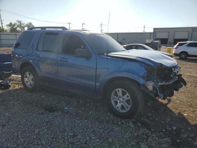 1FMEU73E69UA30437 - 2009 FORD EXPLORER XLT أزرق صورة 4