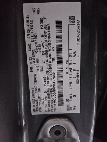 1FMCU0GN9PUA27649 - 2023 FORD ESCAPE ACTIVE GRAY photo 13