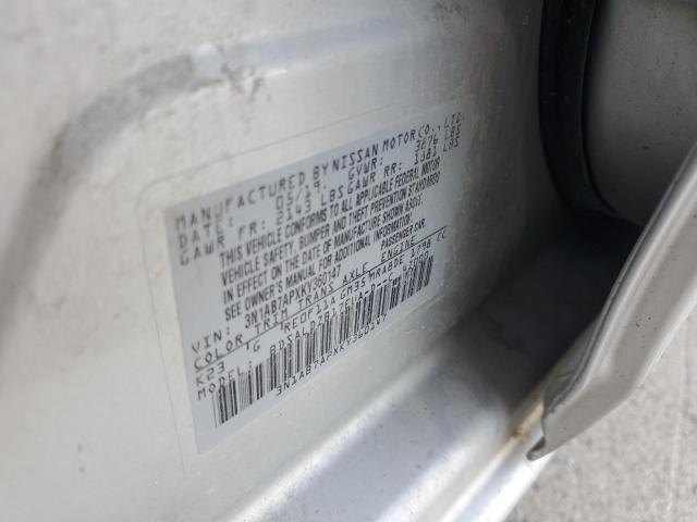 3N1AB7APXKY360147 - 2019 NISSAN SENTRA S SILVER photo 12