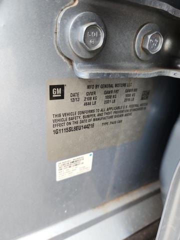 1G1115SL8EU144216 - 2014 CHEVROLET IMPALA LT BLUE photo 12