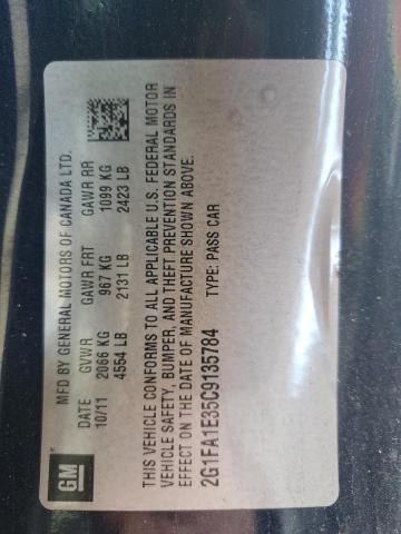 2G1FA1E35C9135784 - 2012 CHEVROLET CAMARO LS BLUE photo 12