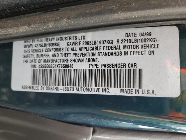 4S3BG6854X7658946 - 1999 SUBARU LEGACY OUTBACK Двухцветный фото 14