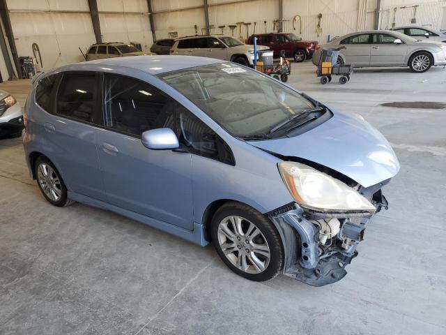 JHMGE88449S017230 - 2009 HONDA FIT SPORT BLUE photo 4