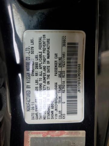 JN1CV6FE4CM200464 - 2012 INFINITI G37 BASE 黑色 照片 12