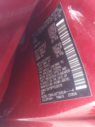 KNMAT2MT8FP528378 - 2015 NISSAN ROGUE S 红色 照片 13