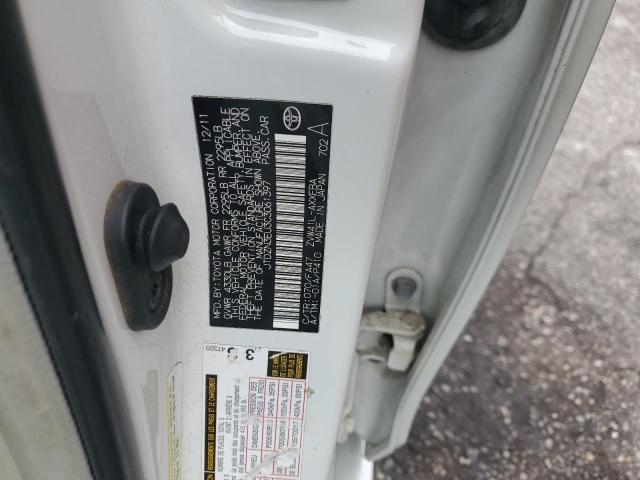 JTDZN3EU3C3061397 - 2012 TOYT PRIUS Weiß Foto 12