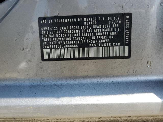 3VWEB7BU3LM068686 - 2020 VOLKSWAGEN JETTA SEL Argent photo 13